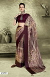 Nesta Vol 3 By Vallabhi Floral Printed Brasso Saree Suppliers In India
